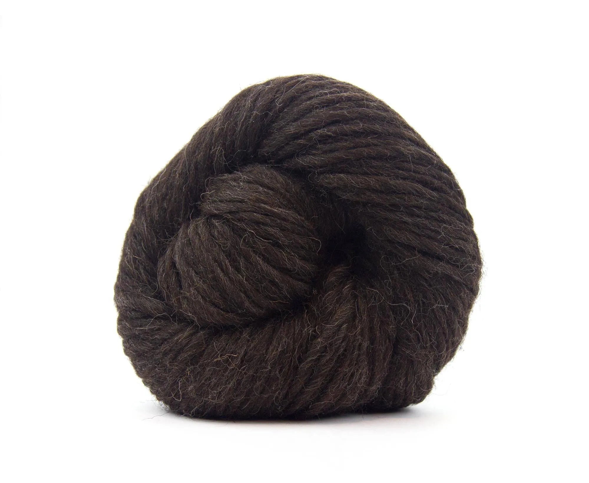 Black Shetland Super Chunky Weight Yarn Hank