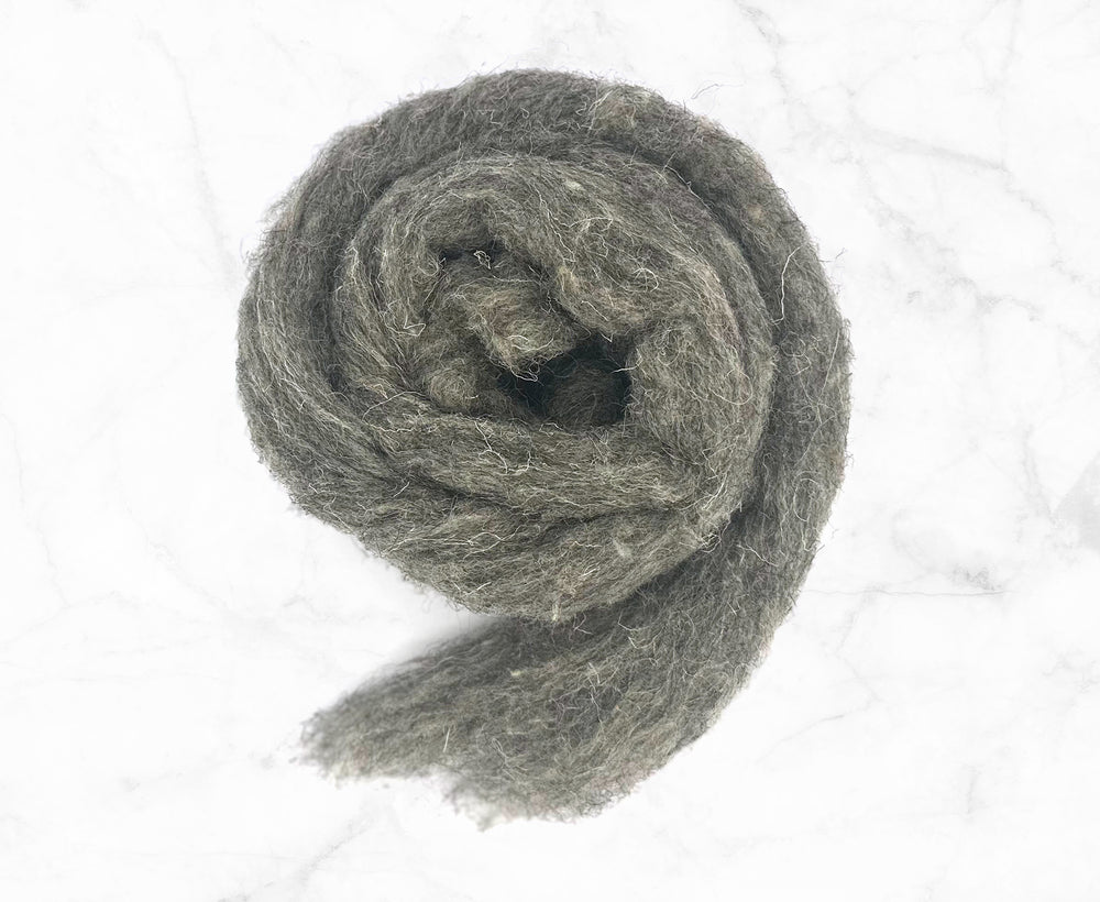 Carded Grey Herdwick Sliver