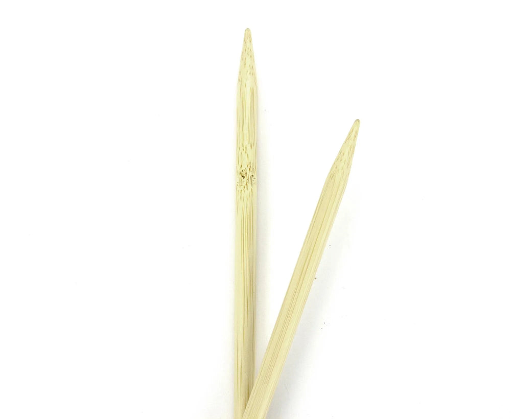 Bamboo Single Point Knitting Needles - 7mm to 12mm - World of Wool