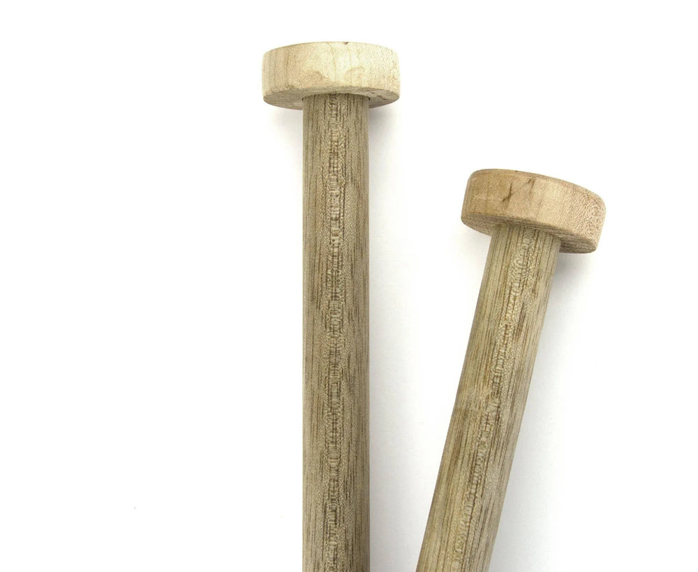 Handmade Wooden Jumbo Knitting Needles - World of Wool