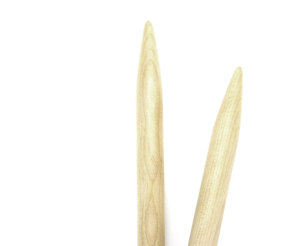 Wooden Single Point Needles - World of Wool