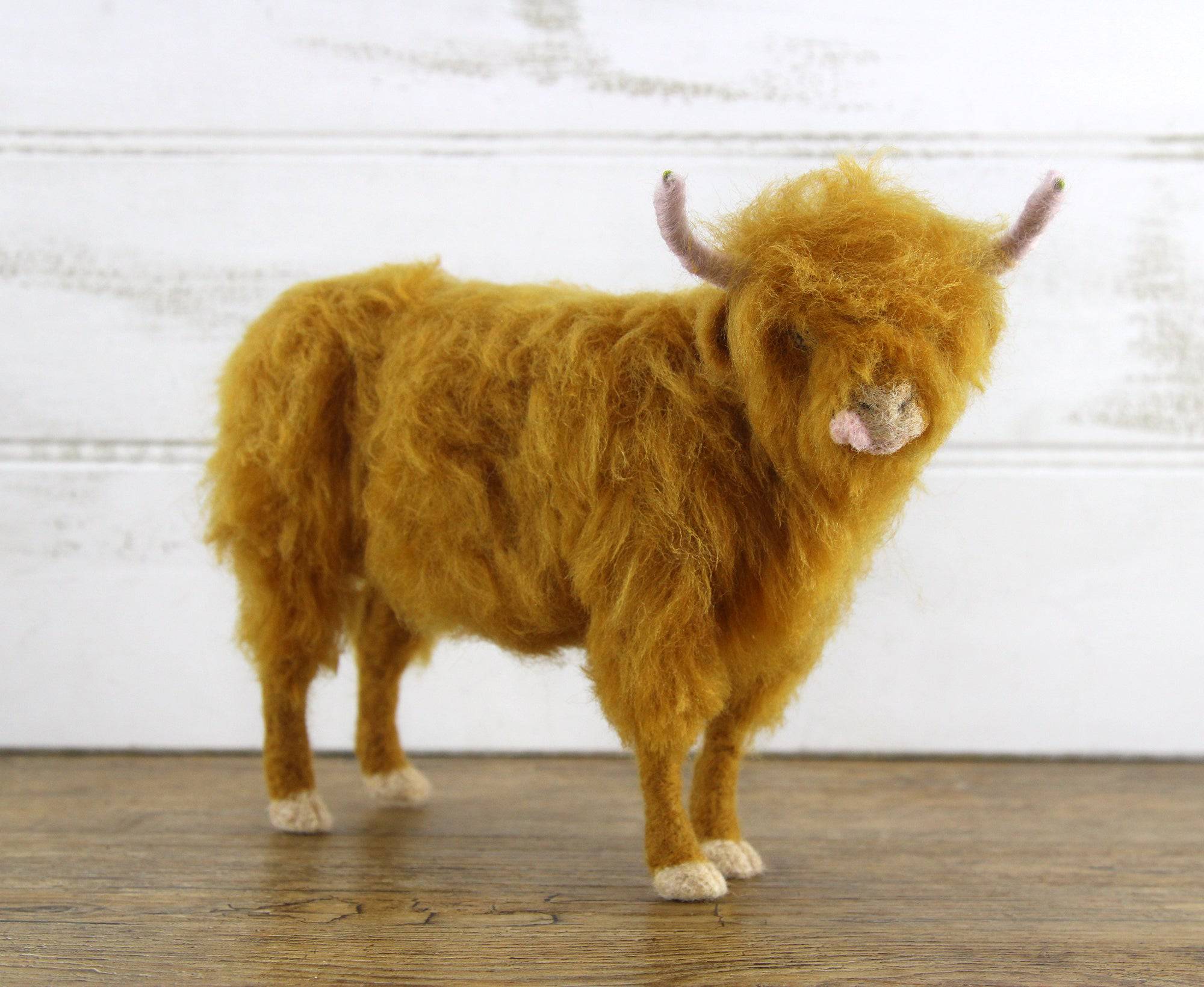 Bah hum bug needle felt highland outlet cow